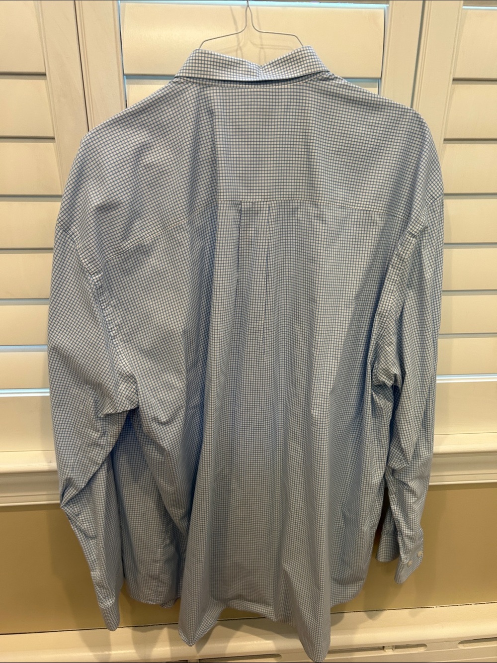Cutter & Buck Light Blue Micro-Check Button-Down Shirt - Picture 3 of 4